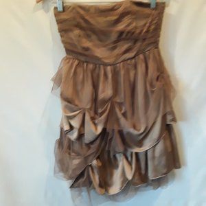 Like New Miss Me champange tulle satin dress